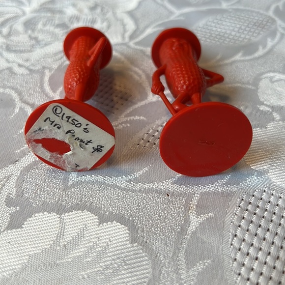 Vintage 1950's Mr.Peanut Salt & Pepper Shakers Planters plastic - Picture 3 of 6